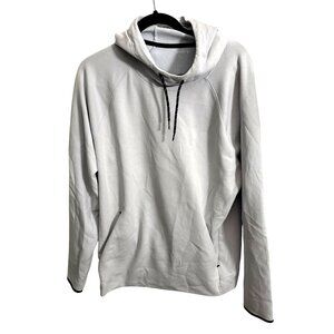 Old Navy Active XL Dynamic Fleece Hoodie 4-Way Stretch Light Gray